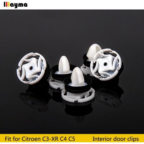 20pcs Plastics clips For Citroen C4 DS4 C3-XR C5 Interior Door Panel Card Trim Clips For PEUGEOT 508 3008 Car Accessories