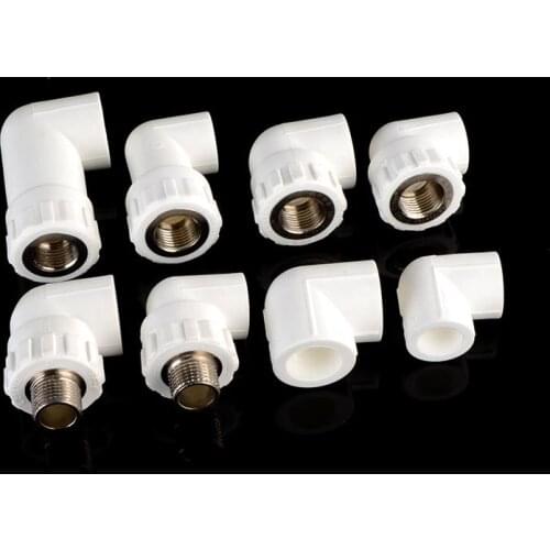 PPR L Type Female Male Thread Fittings 20/25 Home Fused 1/2 3/4 Inch External Teeth 90 Degree Bend Water Pipe Connector