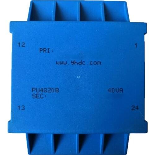 PU4820B Power 40VA Input 2*110V Output 2*12V Encapsulated transformer PCB welding flat-type isoltation transformer