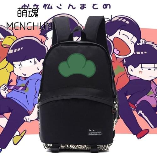 Love new anime backpack Osomatsu san backpack black high capacity nylon backpack OSOMATSU backpack anime gift school bags NB201