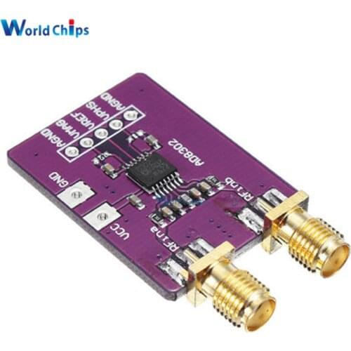DC 5V AD8302 Broadband Amplifier Module Bandwidth Logarithmic Amplifier Board Amplitude Phase Detector 2.7GHz Purple
