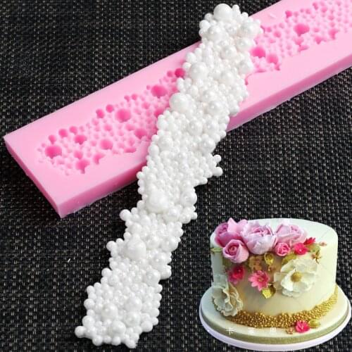 Pearls Shape Silicone Cake Mold Sugar Chocolate Molds Cookie Fondant Cake Decoration Tools DIY kitchen Baking Accessories G083