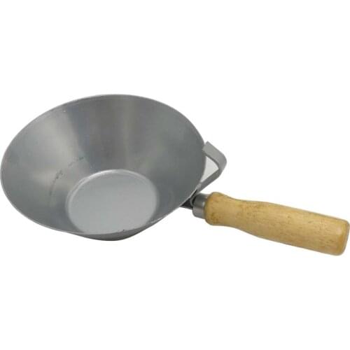 Construction Cement Bowl wooden handle Grain Metal Sand Meal Feed Plastering concrete bowl building tools