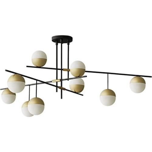 Postmodern light luxury living room lamp designer nut creative personality villa restaurant glass ball pendant lights