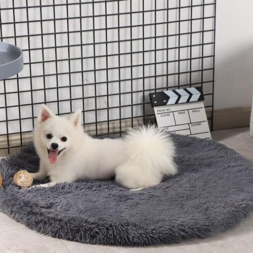 Warm Winter Round Plush Cushion Soft And Comfortable Dog Cushion Small Dog Best Dog Bed Cat Bed Sleeping Pet Bed Puppy Cushion
