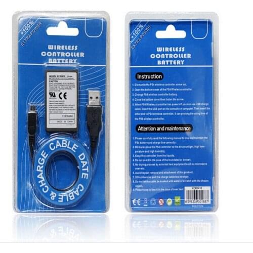 USB Charging Cable Power Charger Rechargeable Battery Pack for Sony Playstation Dualshock 4 PS4 Slim Wireless Controller Gamepad