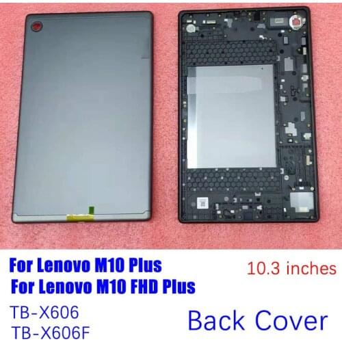 For Lenovo M10 Plus TB-X606F X606 Back Battery Cover Housing Door Rear Case Replacement