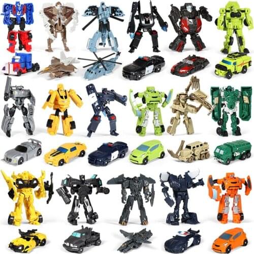 Children Toys Mini Transformation Robot Kit Toys Models 2 in 1 Deformed Car Toy Robots Toys For Kids Gift