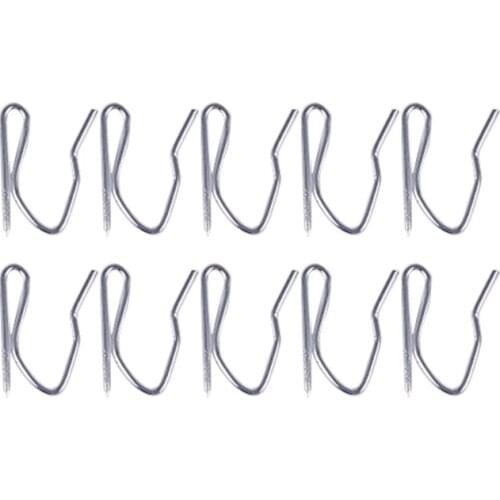 10pcs Curtain Drapery Pin Hooks - Silvery