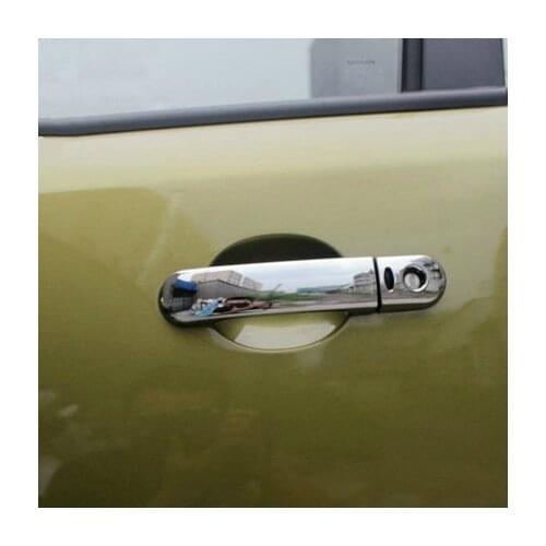 For Nissan Versa / Tiida / Latio 2007 2008 2009 2010 2011 2012 Chrome Car Side Door Handle Cover Trim With Smart Entry Buttons