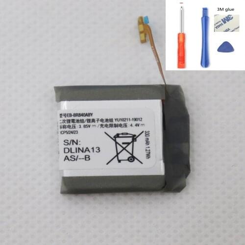 ISUNOO Battery 340mAh EB-BR840ABY For Samsung Watch3 45mm SM-R840 Watch3 Version Authentic Rechargeable Watch Batteries + Repair