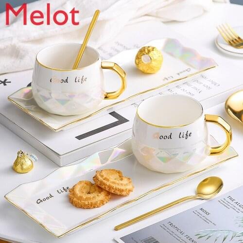 Ceramic Coffee Cup European Small Luxury English Afternoon Tea Cup Tea Cup Set Simple Coffee Cup Gift High-quality Durable
