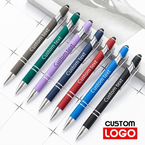 Metal Capacitive Touch Ballpoint Pen Handwriting Touch Screen Pen Custom Logo Business Gift Pen Student Learning Stationery