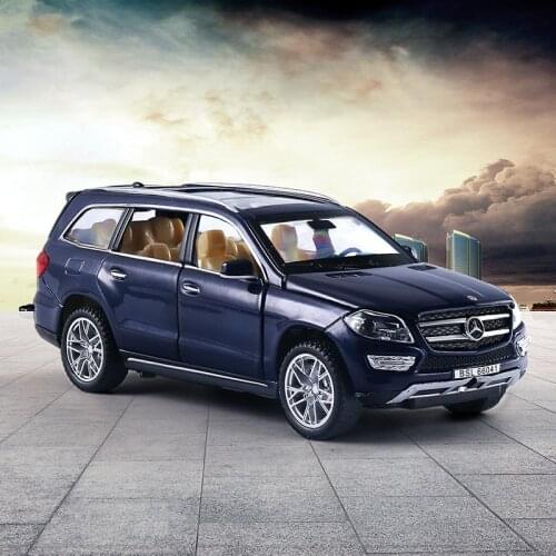 1/32 Benz GL-Class GL500 Diecast Metal Car Model Diecast Simulation Toy Vehicles Car Model Sound Light Collection Childrens Gift