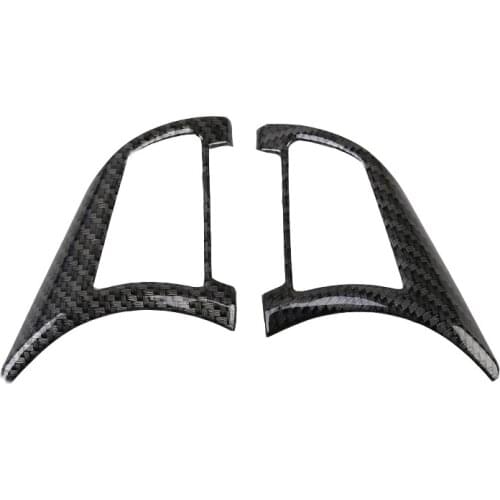 HOTTOP ABS Carbon Look Car Steering Wheel Buttons Cover Trim Frame For Nissan Xtrail T32 Rogue X-Trail 2017 2018 Sticker