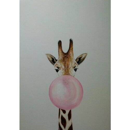 Hand Painted Modern Animal Oil Painting on Canvas Abstract Zebra Canvas Painting Wall Art Picture Painting for Home Decor