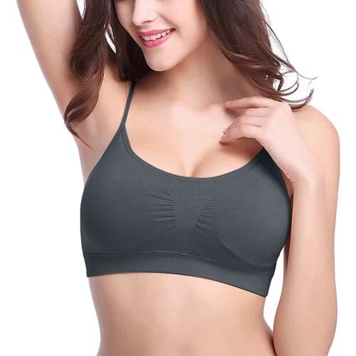 Sports Bra Women Solid No Steel Ring Underwear Wrapped Chest Yoga Comfortable Breathable Bra Seamless Fitness Thin Vest Tube Top