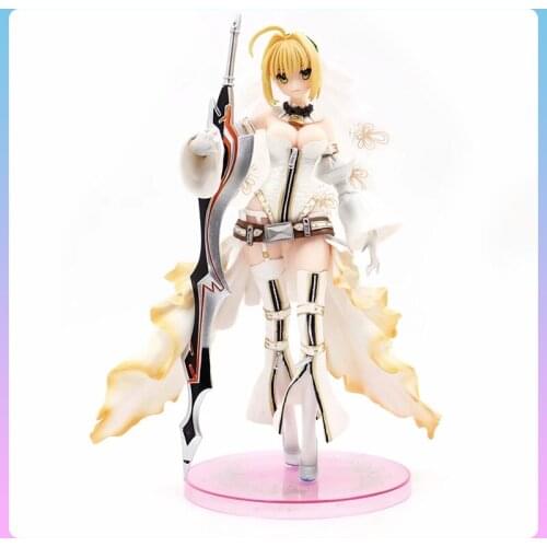 Japan Anime Fate/stay night Anime Figures Nero Wedding dress PVC Model toys Fate/Zero FGO series Collection Fate/Grand Order