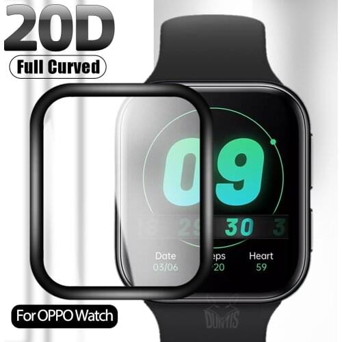 OPPO Watch 20D Curved Edge Protective Film For OPPO Watch Smartwatch Anti-scratch Soft Screen Protector Accessories (Not Glass)