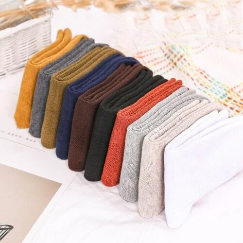 Winter Mens Super Thick Warm High Quality Harajuku Retro Snow Casual Antifreeze Wool Socks