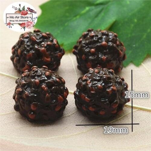 10pcs Resin 3D Chocolate candy dessert Cabochon Miniature food Art Supply Decoration Charm Craft