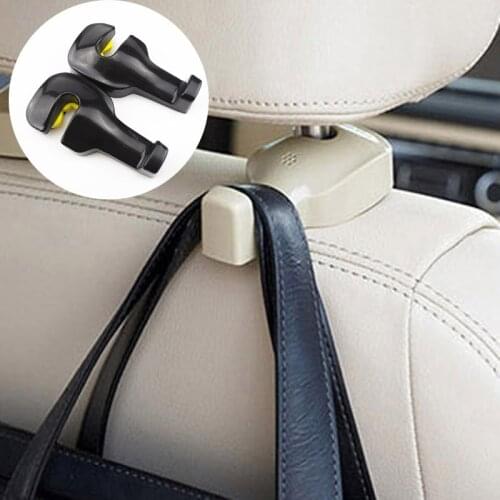 Alijunda 2 PCS Car Pin & Clip Interior Accessories Bag Car Portable Seat Hook Strap Bag Bag Holder for Audi Q3 Q5 SQ5 Q7 A1 A3