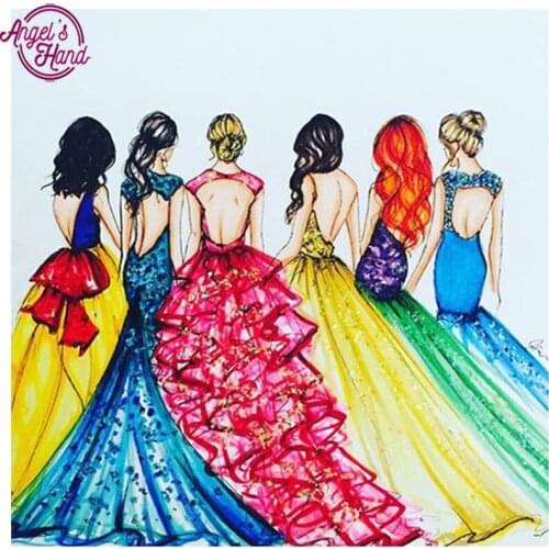 Full Square Drill 5D DIY Diamond Painting "Beauty Dance" Embroidery Cross Stitch Mosaic Home Decor