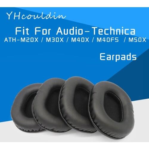Earpads For Audio Technica M50X M40X M40FS M30X M20X Headphone Accessaries Replacement Ear Cushions Material