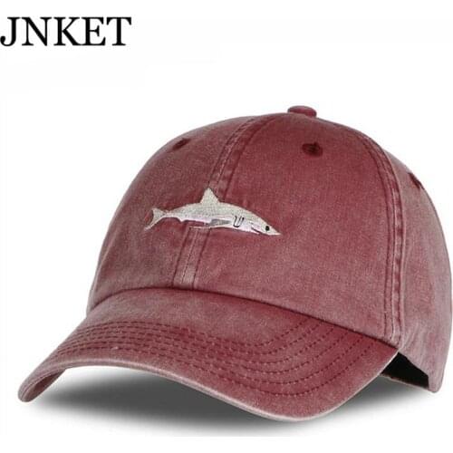 JNKET Shark Embroidery Men Womens Baseball Cap Hip-Hop Caps Snapbacks Hats Fashion Casual Sunhats Casquette Gorras Baseball