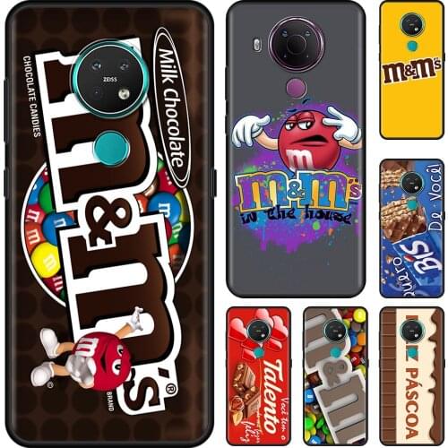 M&Ms Chocolate Nutella Bottle Cell Phone Case for Nokia 5.4 7.2 3.4 5.3 2.3 3.2 8.3 5G 2.4 2.2 4.2 1.3 1.4 C20 G20 X20 Cover