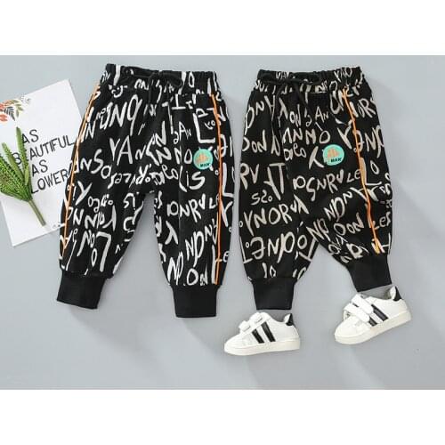 Boys Fashion Pants Spring Autumn Children Cotton Long Trousers For Baby Toddler Clothing Kids Outfits 1 To 4 Years Costume 2021