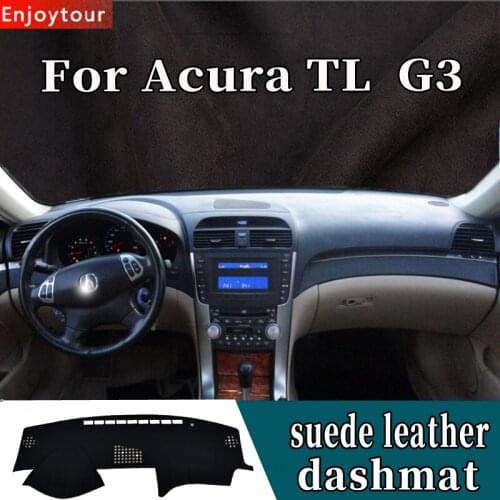 For Acura TL UA6 UA7 G3 2004 2005 2006 2007 2008 Suede Leather Dashmat Dashboard Cover Pad Dash Mat Car-styling Accessories