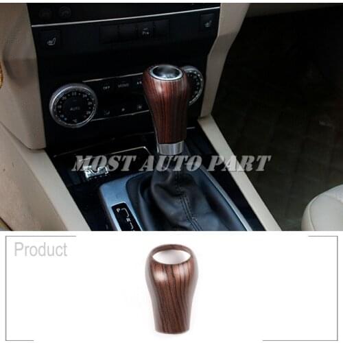 Pine Wood Grain Gear Shift Knob Head Cover For Mercedes Benz C CLASS W203 C CLASS W204 S204 E CLASS W211 E CLASS W212 C207