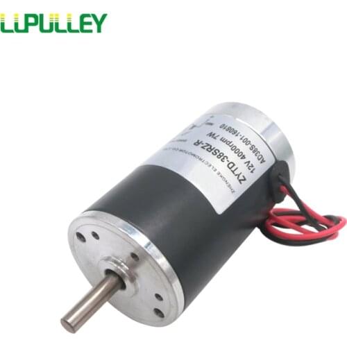 LUPULLEY DC Micro Geared Motor ZYTD-38SRZ-R Variable High Speed 12V 24V Reversible Rotation Motors 2000/3000/4000/5000RPM