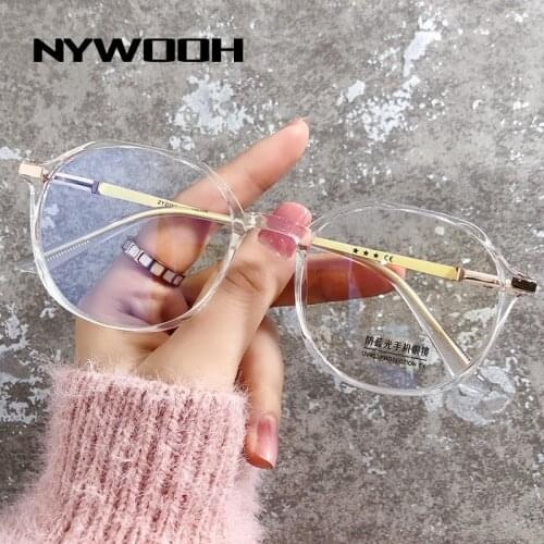 -0.75 1.0 1.25 1.5 to -4.0 Anti Blue Light Myopia Glasses Women Men Irregular Nearsighted Eyeglasses Prescription Computer Lens