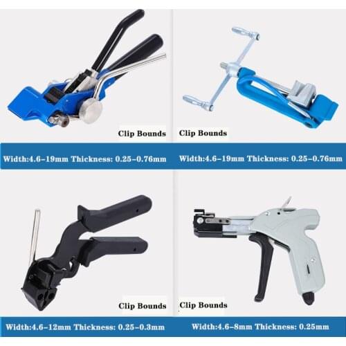 Stainless Steel Cable Tie Gun Stainless Steel Zip Cable Tie plier bundle tool Tensioning Trigger Cable Gun CutterFastener