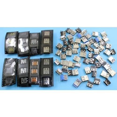 100pcs 50models Notebook Laptop USB Jack USB Socket 3.0 USB Plug 2.0 USB Connector For ACER/ASUS/HP/ DELL/Toshiba/Sony