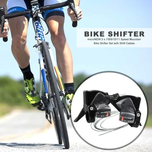 Speed Mountain Bike Shifter Cables Portable Waterproof Cycling 3 x 7/8/9/10/11 Set with Inner Shift Elements for microNEW