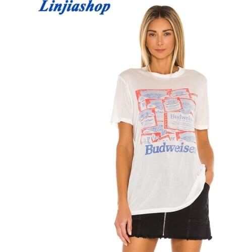 Vintage Womens T-shirt Gothic Aesthetic Graphic Short Sleeve Print Tshirt Women Ulzzang Clothing