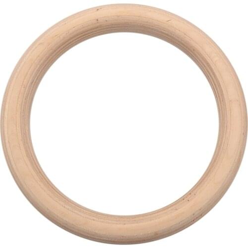 2Pcs/Pairs Wood Wooden Ring Portable Gymnastics Rings Gym Shoulder Strength Home Fitness Training Equipment