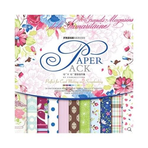27sheets/pack,12 inch colorful flower tea Scrapbook Paper origami paper DIY Gift Wrapping cardstock making background Deco Craft