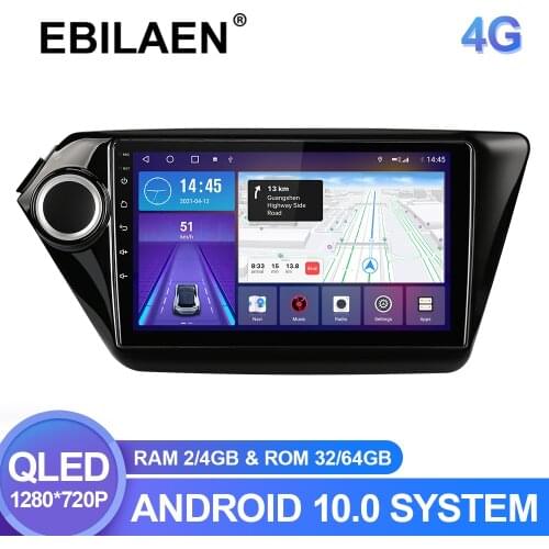 Car Multimedia Player For KIA RIO 3 4 2Din Android 9.0 Car Radio Stereo 2010-2017 Navigation AutoRadio GPS Tape Recorder K2 Wifi