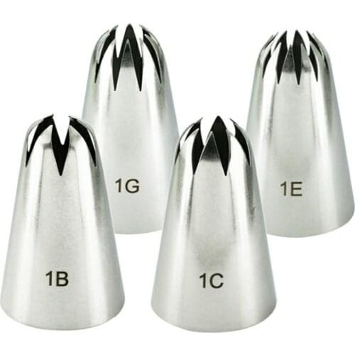 Large Icing Piping Nozzles For Decorating Cake Baking Cookie Cupcake Piping Nozzle Stainless Steel Pastry Tips