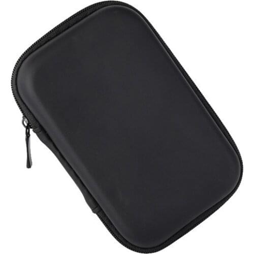 Mini Black Headphone Case Protective USB Cable Data Lines Digital Equipment Organizer Box Pouch Bag EJ309