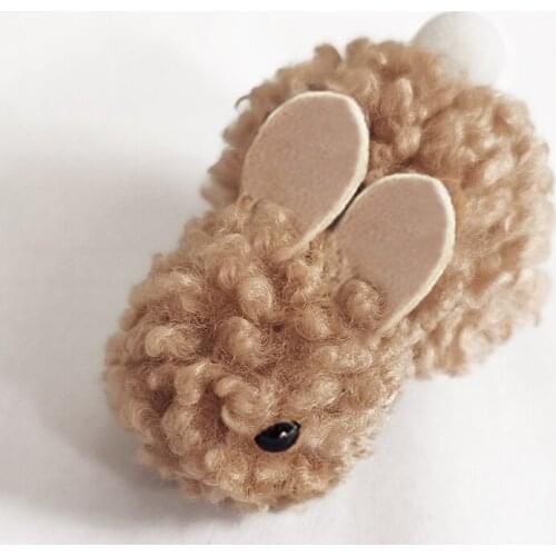 TT Children Summer Hair Accessories Hairpin Headdress Rabbit Summer Cute Bunny Plush Bunny Girl Female Clip