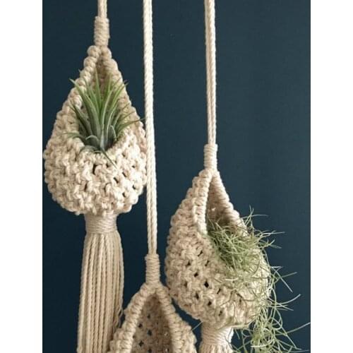 Nordic Tapestry Hand-woven Bohemian Tapestry Tapestry Net Bag Air Pineapple Flower Basket Ins Wind Tapestry Decorations
