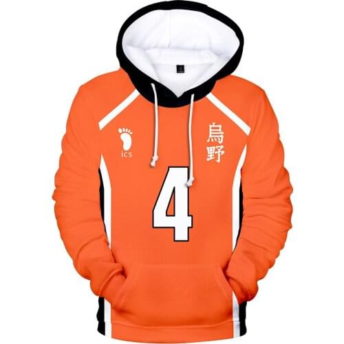 Haikyu!! Harajuku Hooded Sweatshirt Kids Pullovers Casual Streetwear Hoodies 3D High Quality Full Print