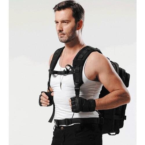 Camouflage Combat 3P Attack Tactical Backpack Outdoor Mountaineering Backpack Hiking Camping Nylon Bucket Shoulder Bags 20-35L