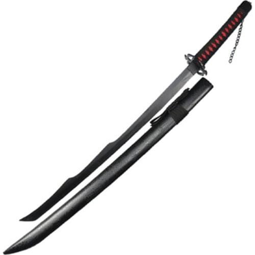 Cosplay Anime Bleach Kurosaki ichigo Wood Sword Weapon New Sky Lock Bleaching Moon Sword Katana Bleach 100cm Wood Prop