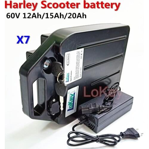 60V 12Ah 15Ah 20Ah lithium li ion battery for fat tire X7 electric scooter electric motorcycle +fast charger